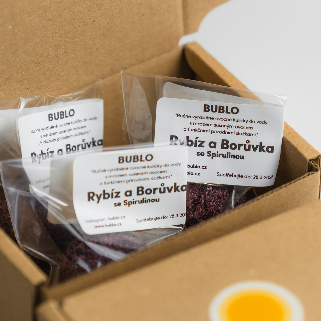 Černý rybíz a Borůvka se Spirulinou